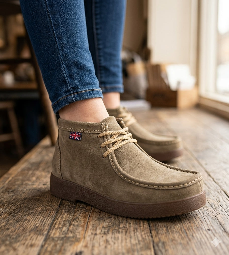 Botin de Cuero Castillo Tostado London Adixt – Komo2