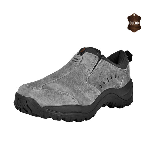 Zapato de Cuero Cedro Gris London Adixt