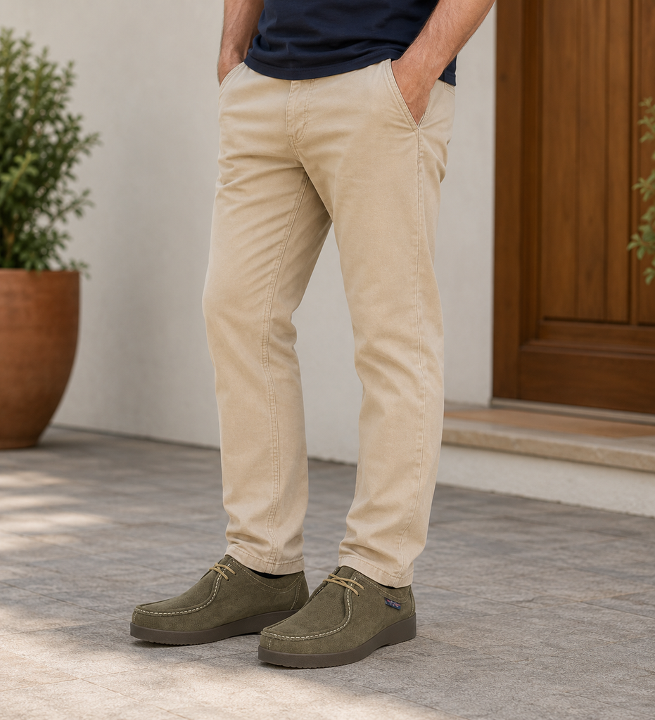 Zapato de Cuero Casual Tostado Thamrin London Adixt – Komo2