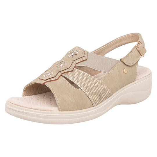 Sandalia Emer Beige Passer