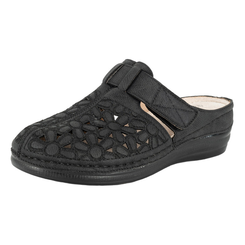 Puntilla Confort con Velcro Fabri Negro Passer