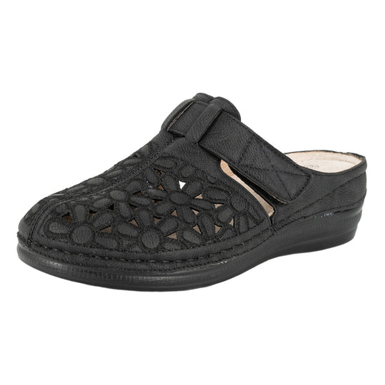 Puntilla Confort con Velcro Fabri Negro Passer