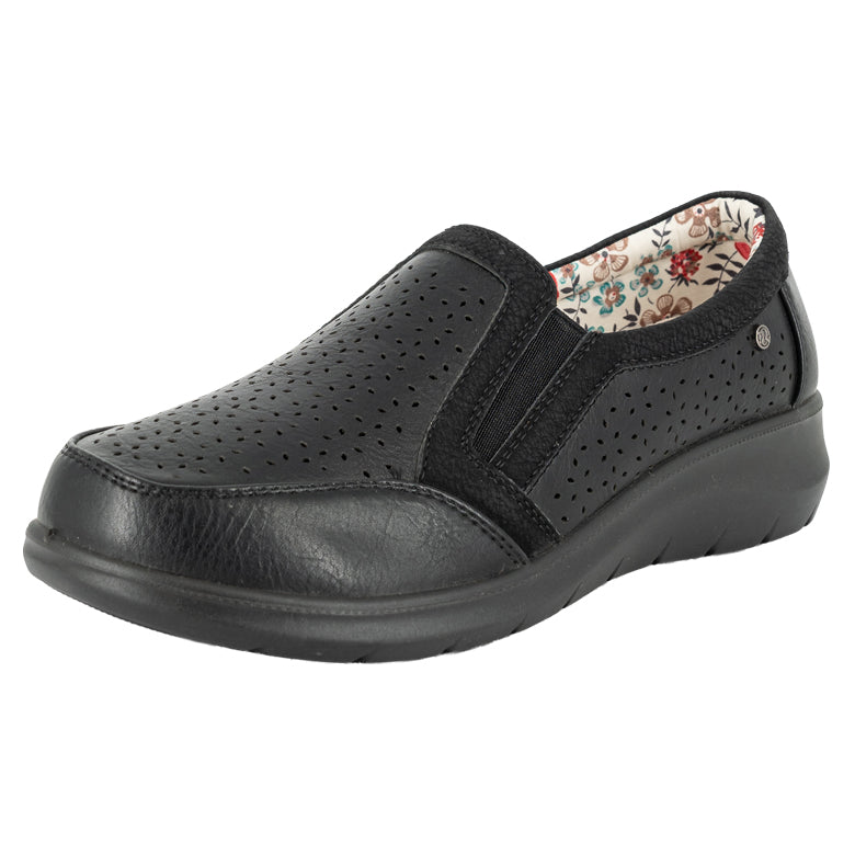 Mocasín Casual Confort con Elástico Nani Negro Passer