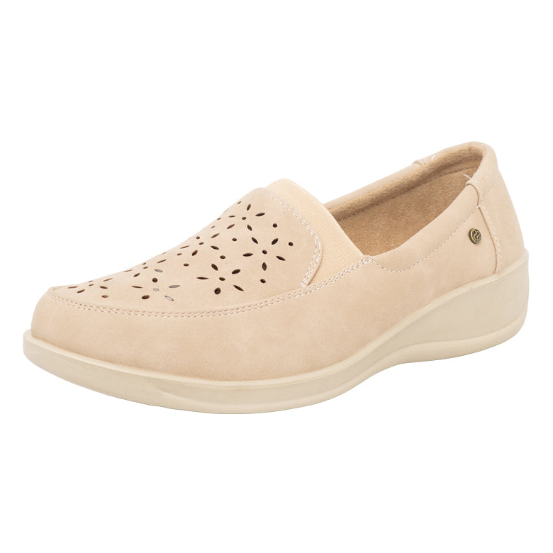 Mocasín Casual Confort con Elástico Hebei  Beige Passer