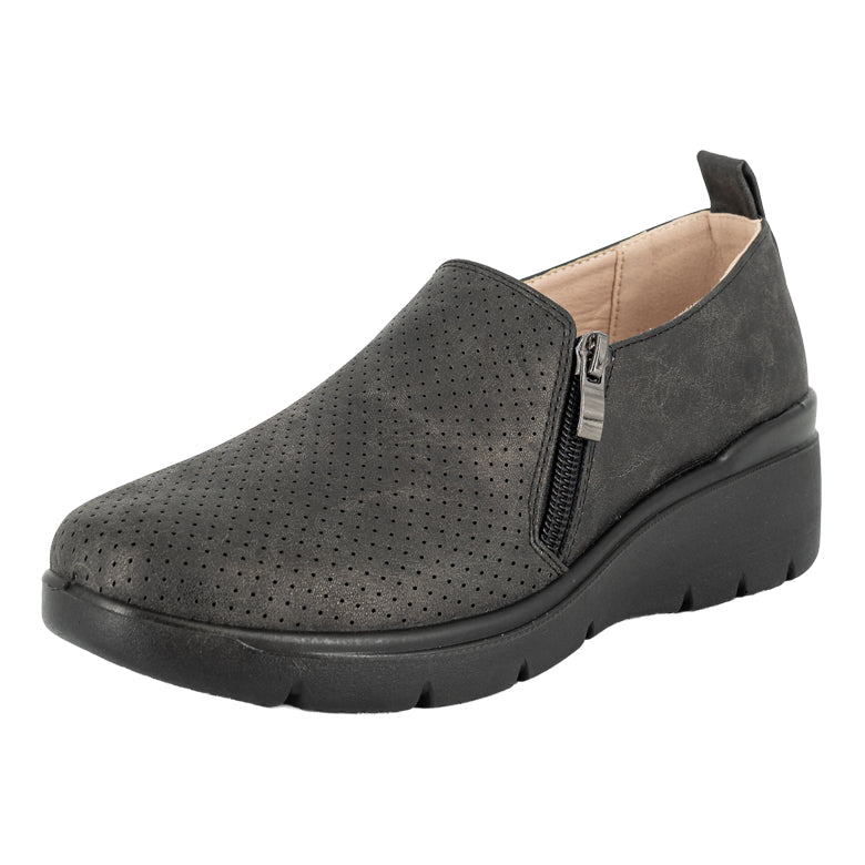 Zapatilla Confort Casual Fayet Negro Passer