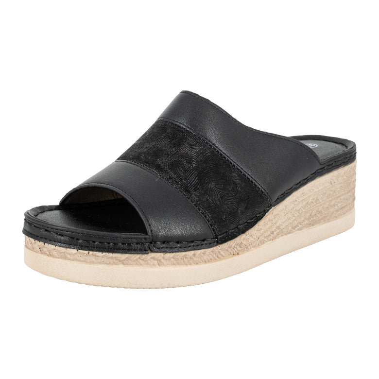 Sandalia Mule Solin Negro Passer