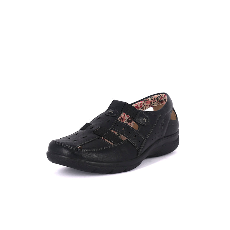 Mocasin Crisantemo Negro Passer