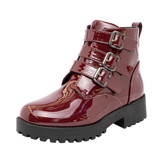 Botin Yeni Burdeo Charol Bamboo