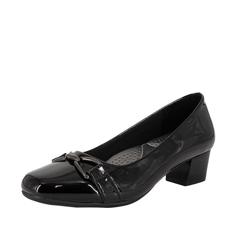 Zapato Formal Darina Negro Charol Alquimia