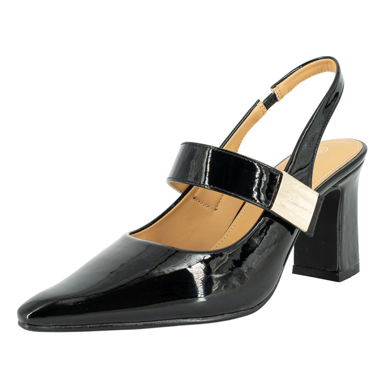 Zapato Glam Negro Charol Alquimia