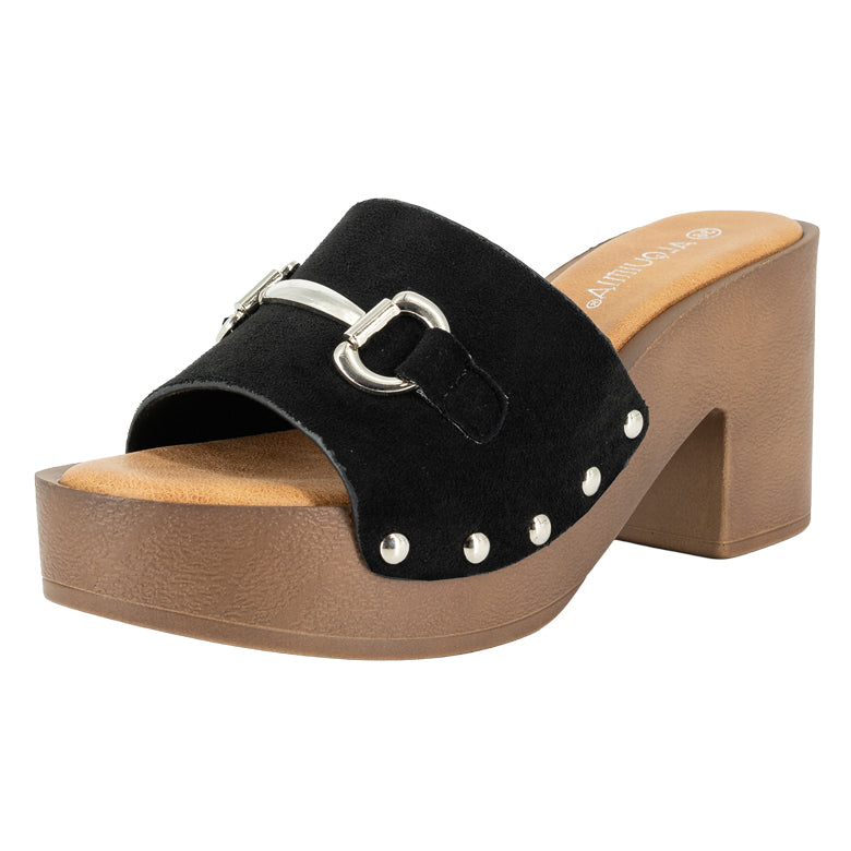 Sandalia Plataforma Rock Negro Alquimia