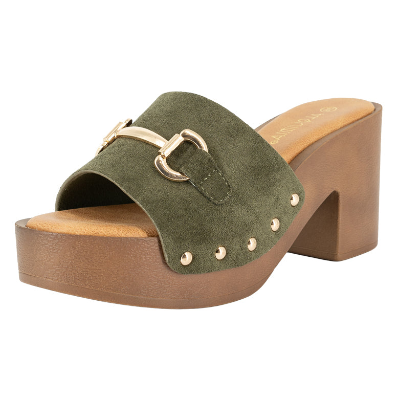 Sandalia Plataforma Rock Verde Alquimia