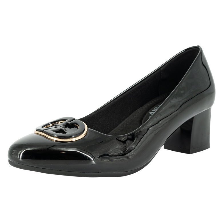 Zapato Zabal Negro Charol Alquimia