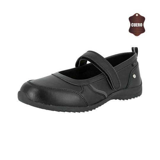 Zapato Escolar de Cuero Nina Negro Alquimia