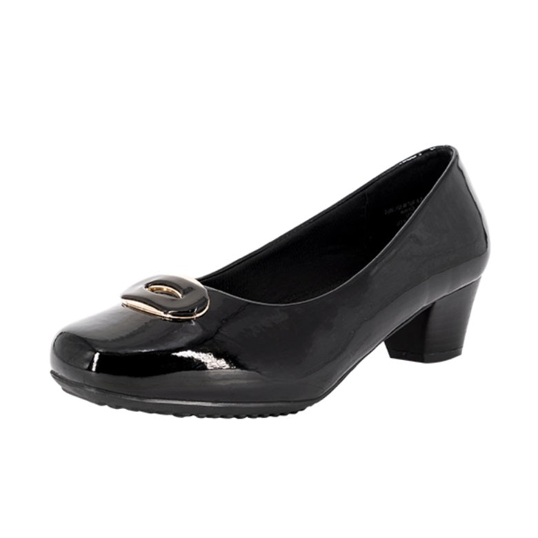 Zapato Formal Ibon Negro Charol Alquimia