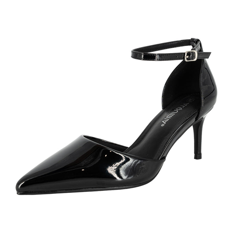 Zapato Formal Stiletto Negro Alquimia