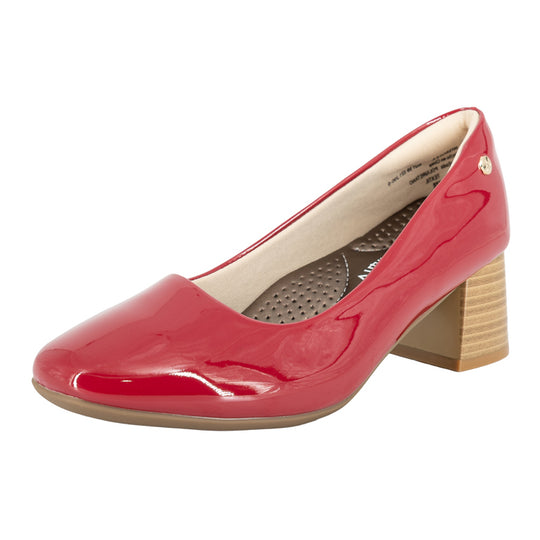 Zapato Tacón Bloque Suzi Rojo Alquimia