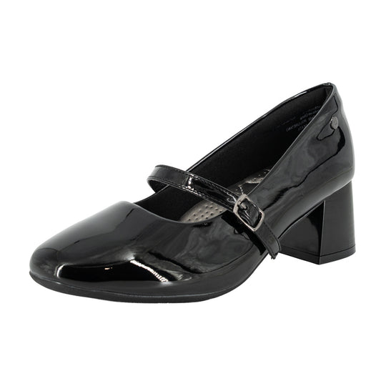 Zapato Tacón Bloque Lia Negro Alquimia