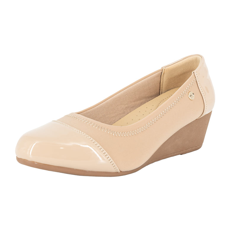 Zapato con Taco Chino Fanti Beige Alquimia