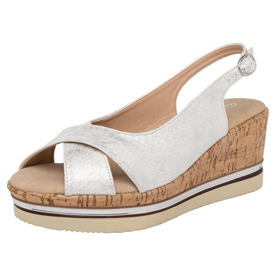 Sandalia Jerid Plateado Alquimia