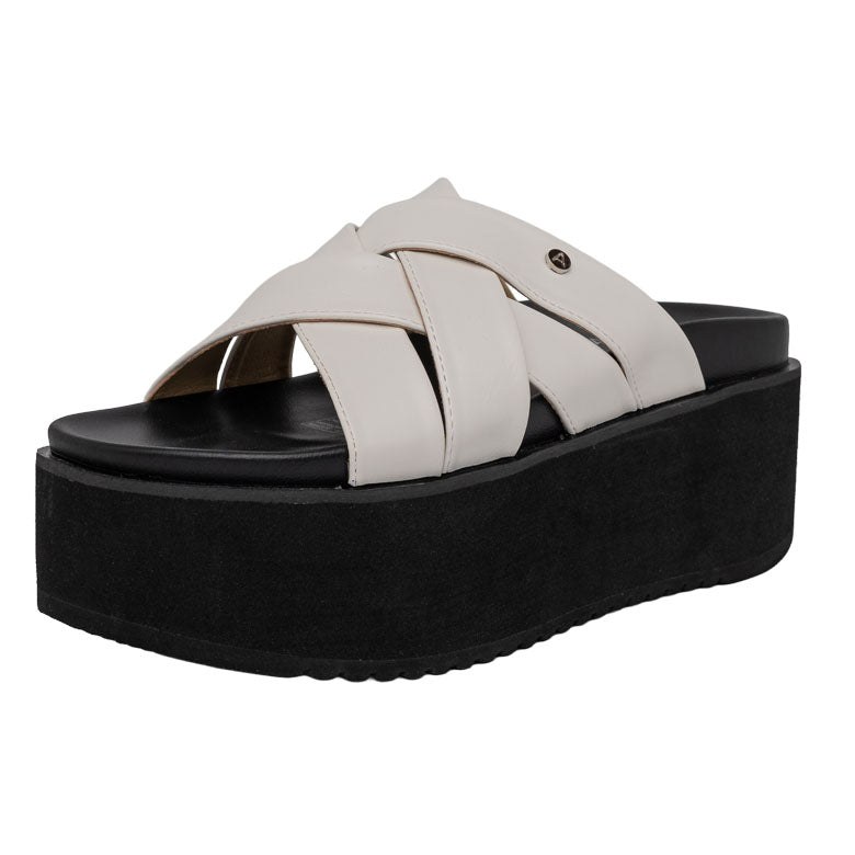 Sandalia Plataforma Kaira Blanco Alquimia