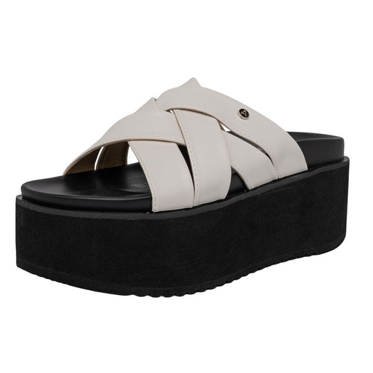 Sandalia Plataforma Kaira Blanco Alquimia