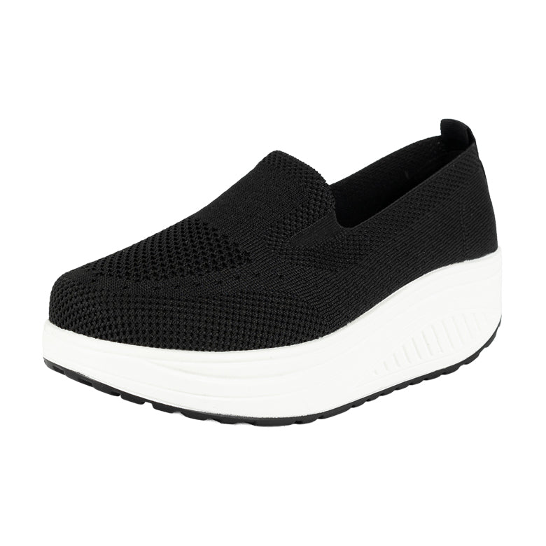 Mocasín Plataforma Slip-On Beth Negro Alquimia