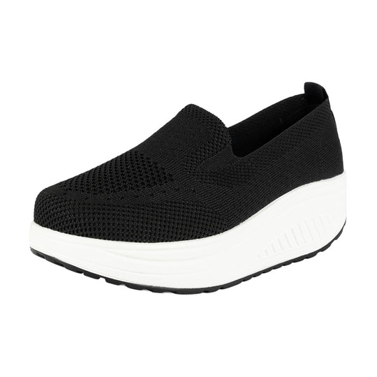 Mocasín Plataforma Slip-On Beth Negro Alquimia