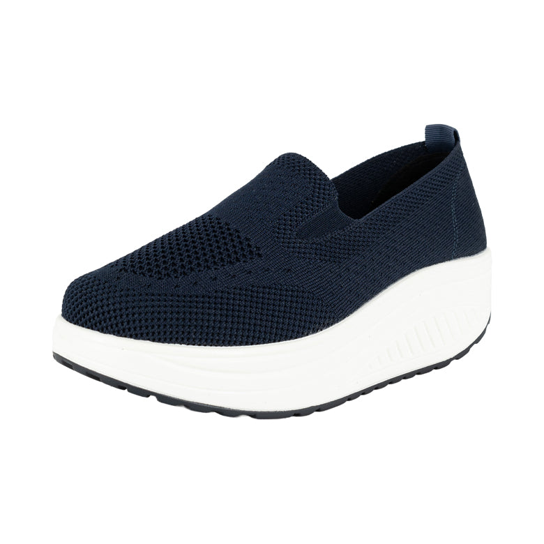 Mocasín Plataforma Slip-On Beth Azul Alquimia