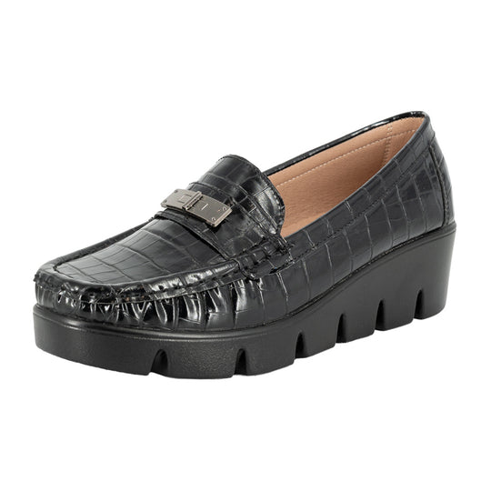 Mocasin Casual Abbey Negro Alquimia