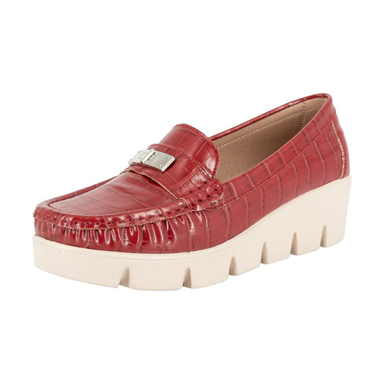 Mocasin Casual Abbey Rojo Alquimia
