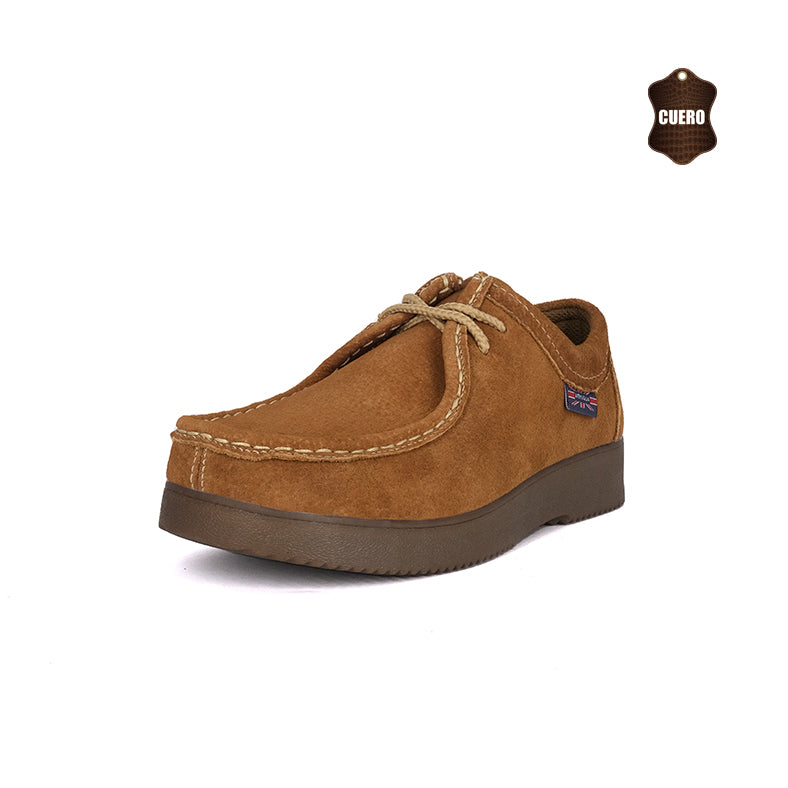 Zapato de Cuero Casual Caramelo Thamrin London Adixt – Komo2