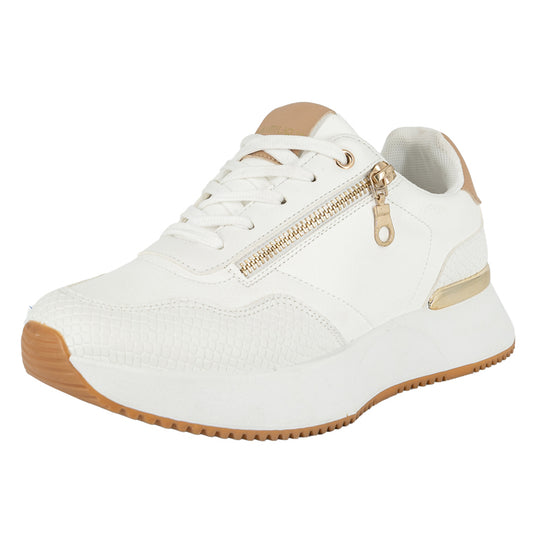Zapatilla Urbana con Taco Chino Deportivo Kat Blanco Alquimia