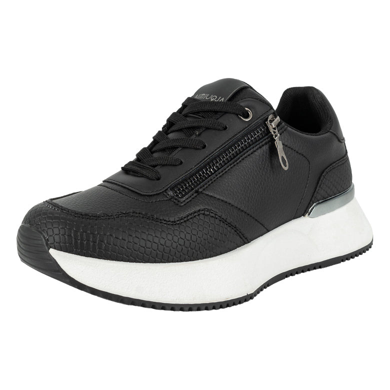 Zapatilla Urbana con Taco Chino Deportivo Kat Negro Alquimia