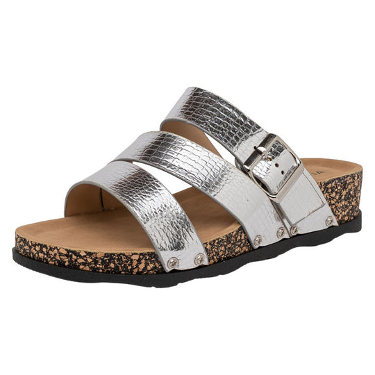 Sandalia Tormo Plateado Alquimia