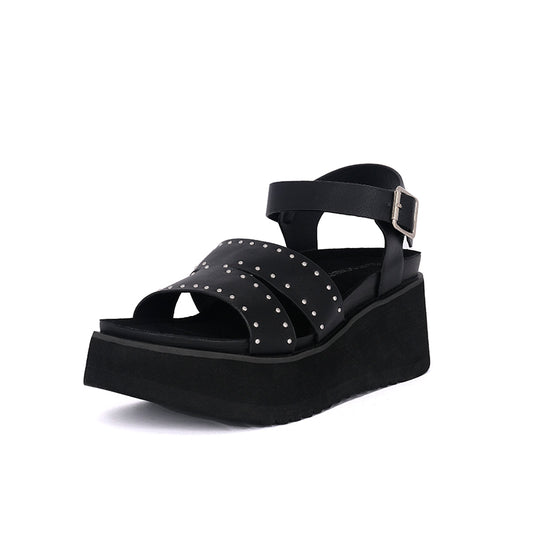 Sandalia Plataforma Gorgeous Negro Alquimia