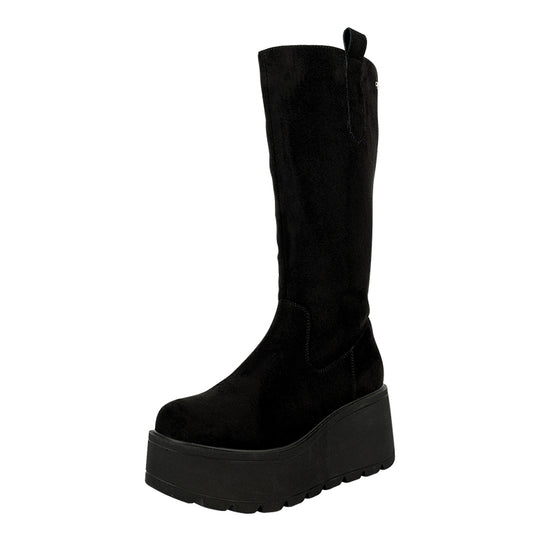 Bota Larga con Plataforma Lek Negro Alquimia