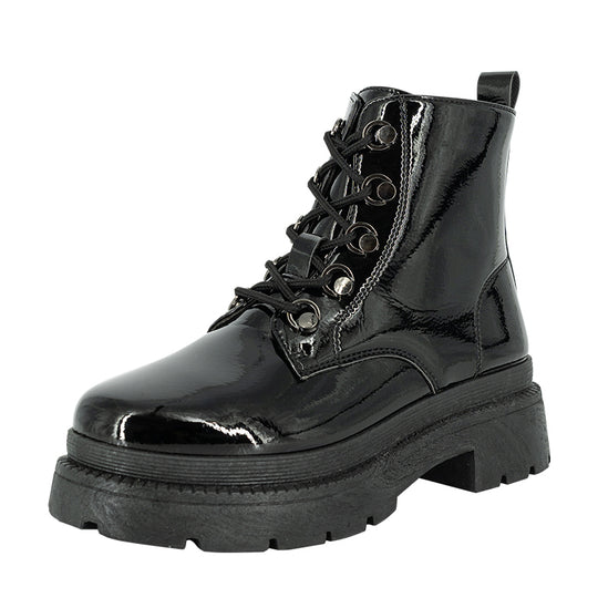 Botin Indo Negro Charol Alquimia