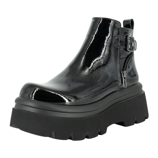 Botin Plataforma Tols Negro Charol Alquimia