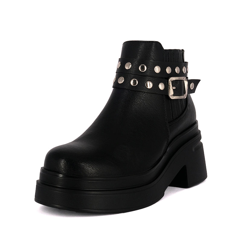 Botin Charme Negro Nobuck Alquimia