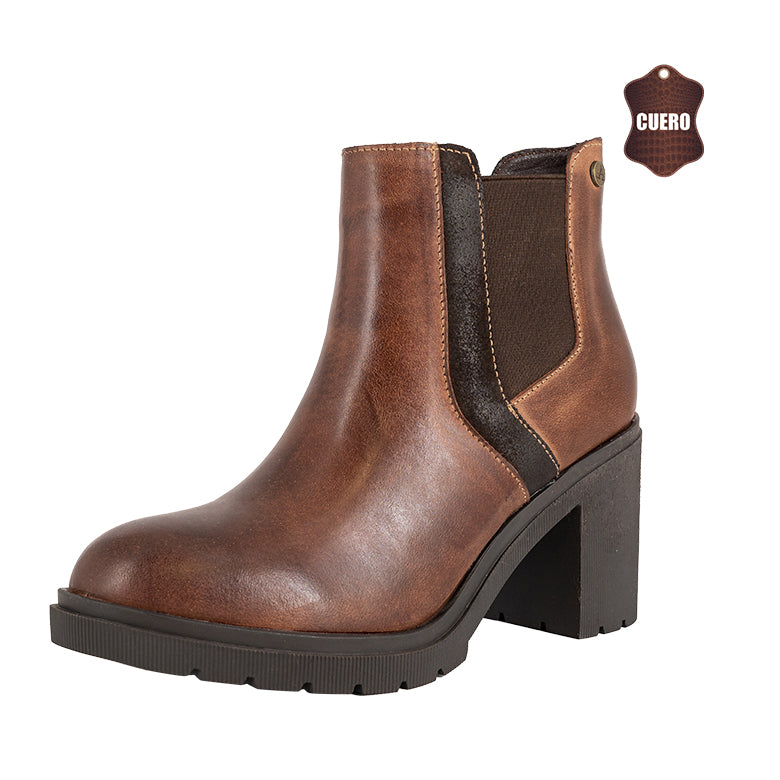 Botin de Cuero Zanra Cafe Alquimia