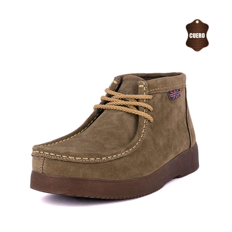 小物 elconductorH LEATHER TRAPEZOID STUDS Botin de Cuero Campos Tostado London Adixt – Komo2