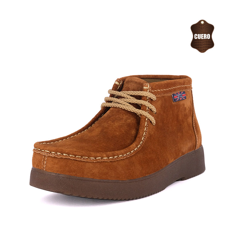 Botin de Cuero Campos Caramelo London Adixt