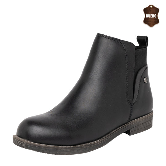 Botin de Cuero Doret Negro Alquimia