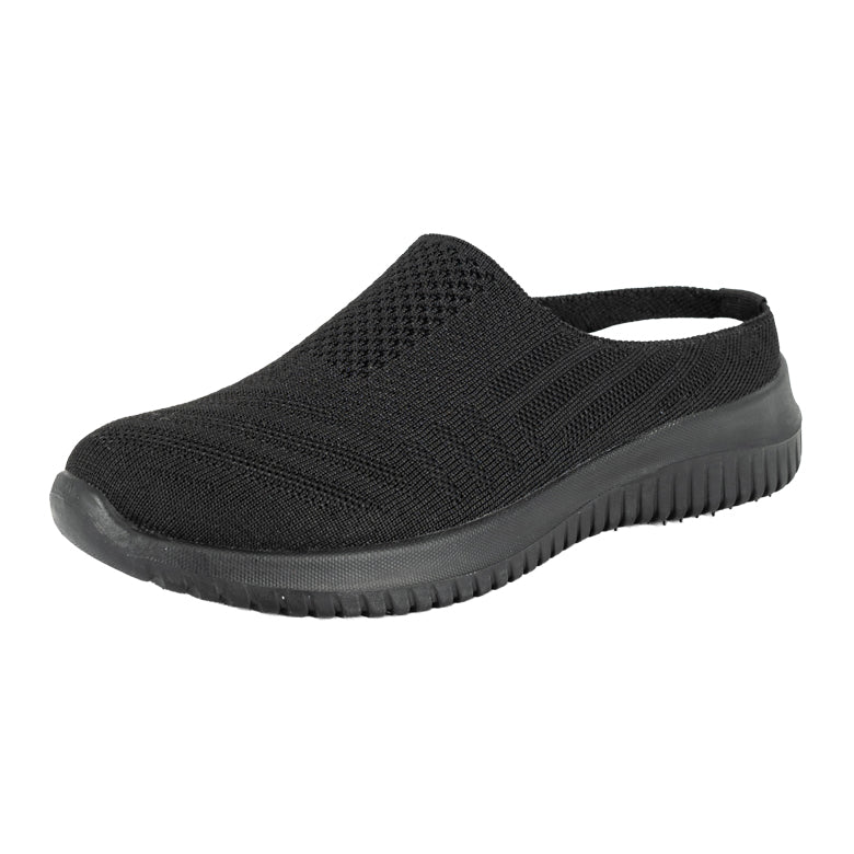 Zapatilla sin Talón Eliza Full Negro Alquimia
