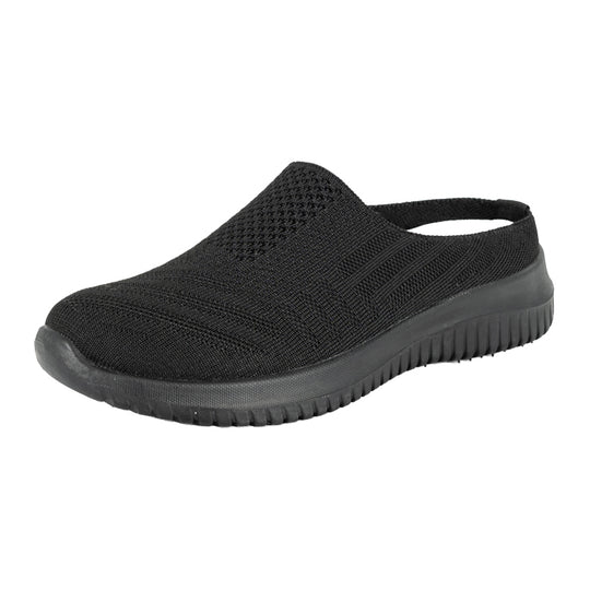 Zapatilla sin Talón Eliza Full Negro Alquimia