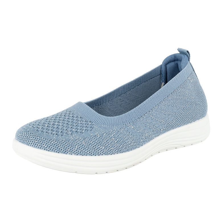 Zapatilla Ballerina Deportiva Kate Azul Alquimia