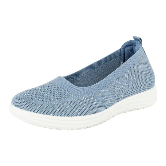 Zapatilla Ballerina Deportiva Kate Azul Alquimia