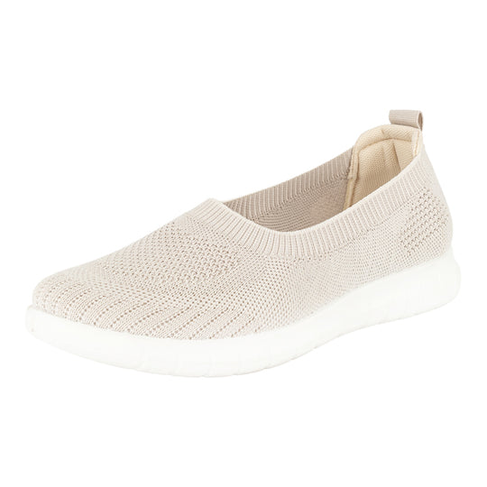 Zapatilla Ballerina Deportiva Kate Beige Alquimia