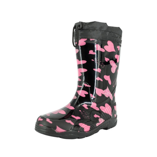 Bota de Agua con Polar Cora Negro Bamboo